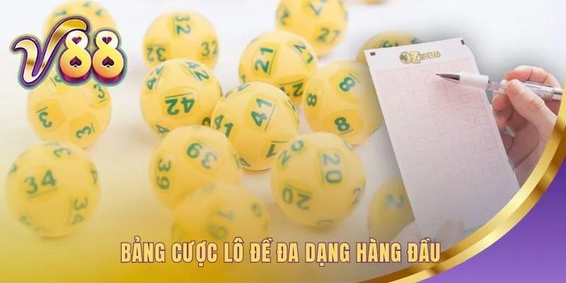 Bảng cược minh bạch các hình thức lô đề và tỷ lệ thưởng cao