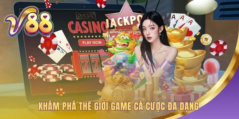 Kho game V88 đa dạng từ thể thao casino đến xổ số