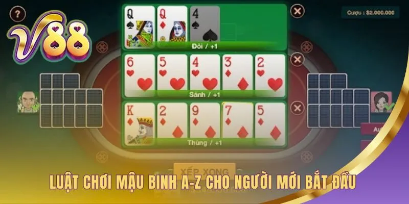 Luật chơi Mậu Binh V88 giải thích quy tắc xếp bài và tính điểm