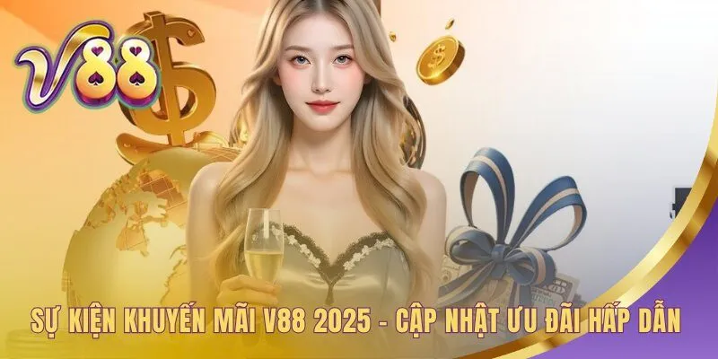 Sự kiện khuyến mãi V88 tặng thưởng nạp đầu 100%